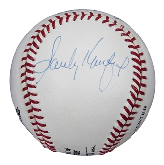 Sandy Koufax & Don Drysdale Dual Signed ONL Giamatti Baseball (Beckett)